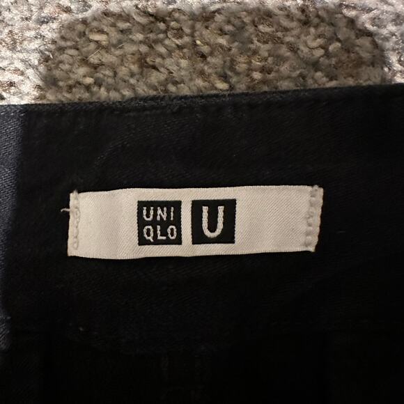 UNIQLO Unisex Relaxed Lightweight Jeans Size 23X32 In Black - Picture 9 of 12